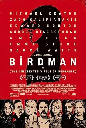Poster for Birdman or (The Unexpected Virtue of Ignorance)